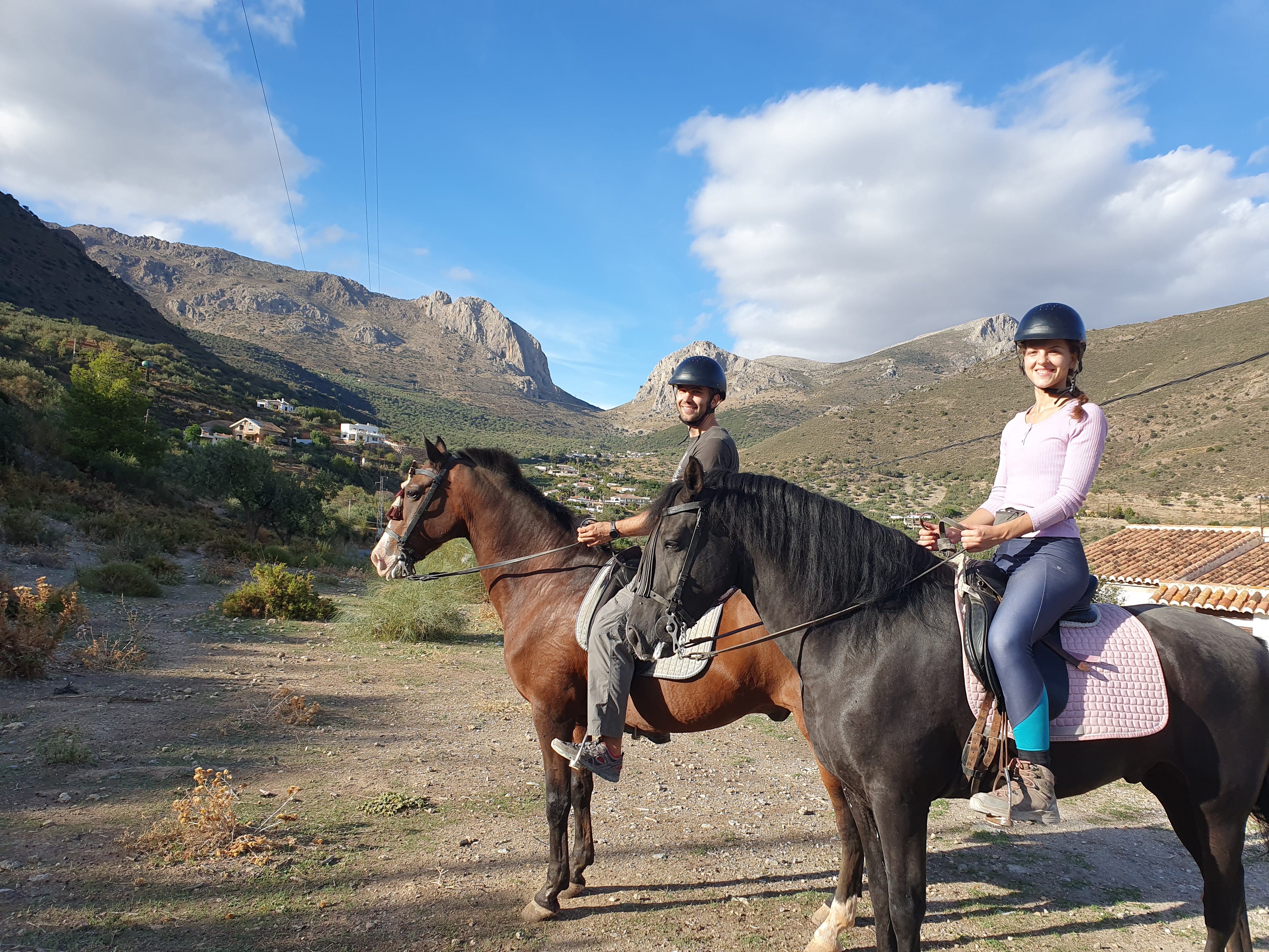Horseback riding in Spain